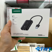 Bộ chia USB 3.0 tich hợp cổng Mạng Gigabit Ugreen
